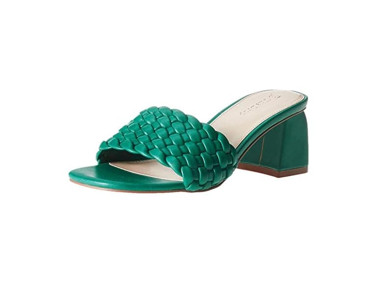 The Drop Women's Paisley Woven Square Toe Block Heel Sandal - Image 1