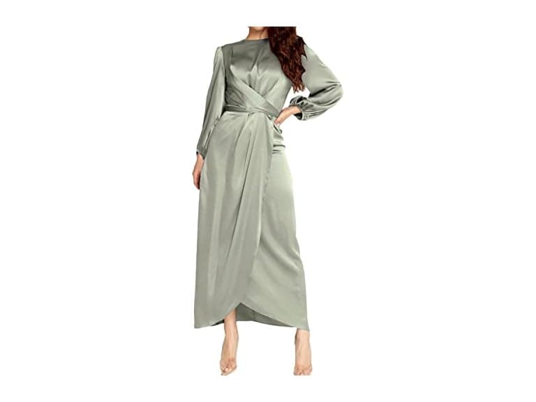 Pinupart Women (L) Elegant Empire Waist Long Dress - Image 1