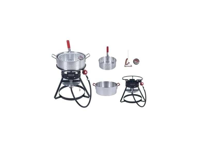 Fire Riot 10QT Fish Fryer Silver - Image 1