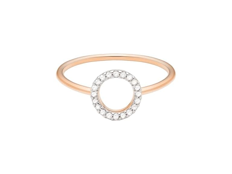 Amazon Essentials 0.1 Cttw Rose 18K Gold Over Ring - Image 1