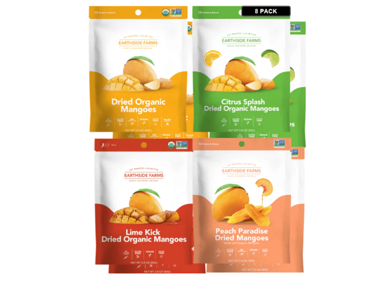 (8 Pack) Dried Mango Variety: 2.8oz Bags - Image 1