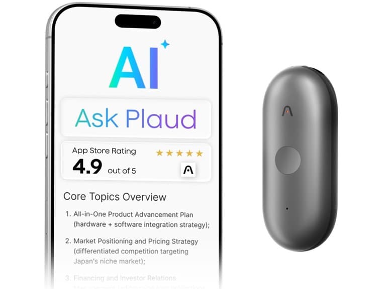 (NEW) Plaud NotePin S AI Voice Recorder - Image 1
