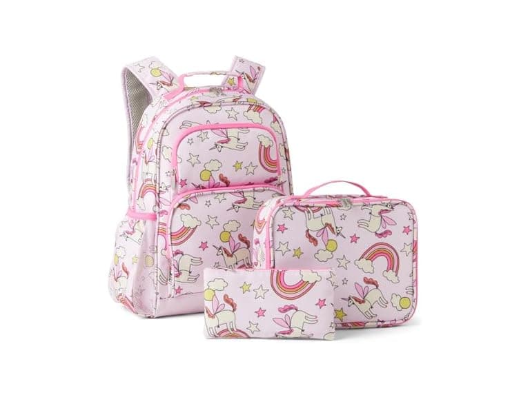 Amazon Essentials Kids School Backpack Set Pink - 3 Piece Set - Image 1