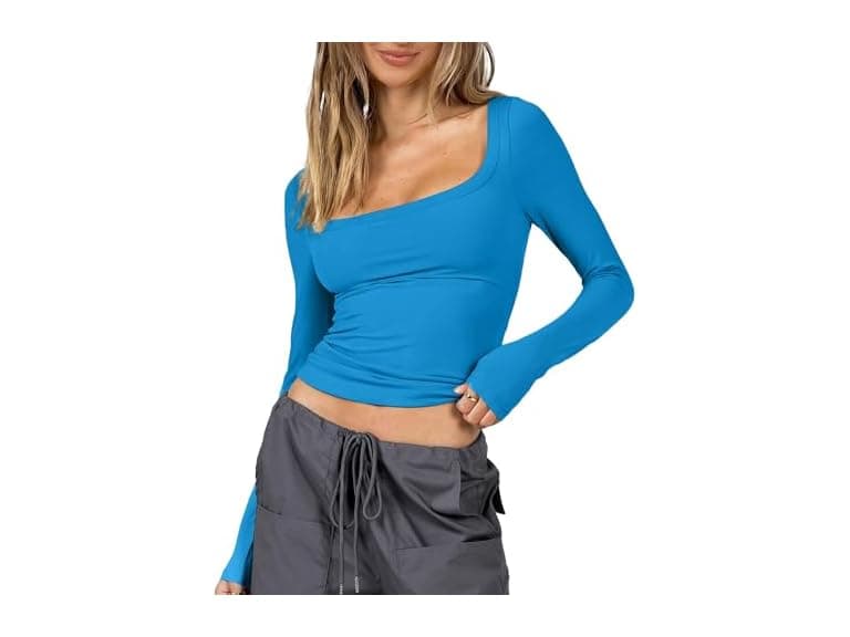 Ggov Women Long Sleeve Crop Top - Image 1