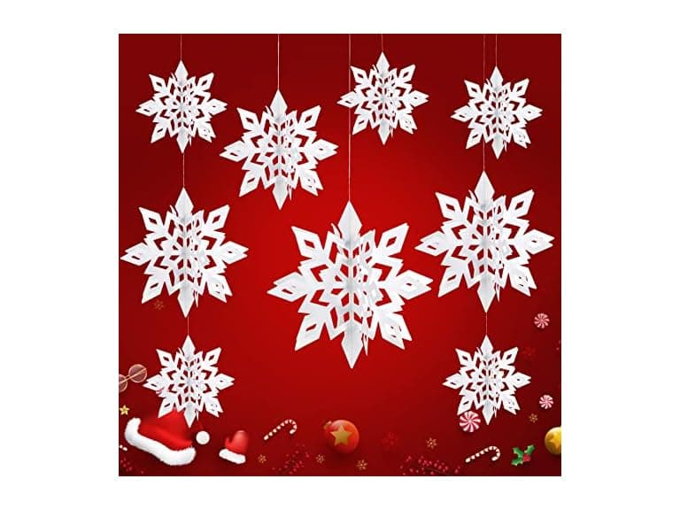 Ryangic 3D Christmas Snowflakes 18PCS Wonderland - Image 1