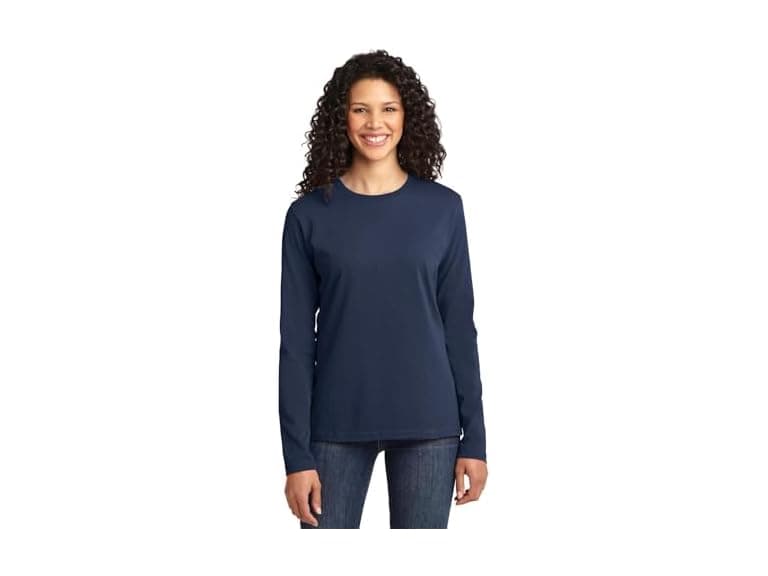 Port & Co Women (M) Mpany Ladies Long Sleeve Tee - Image 1