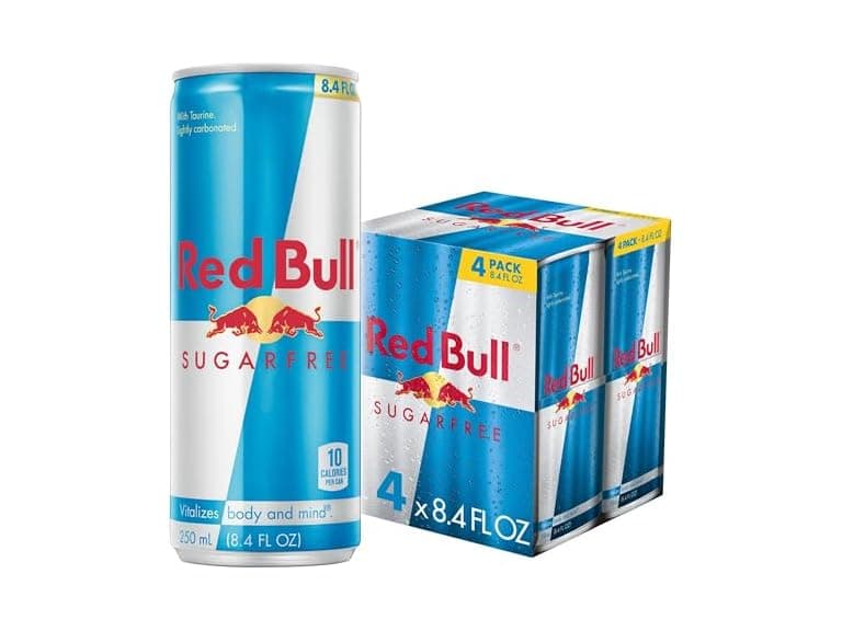 Red Bull Sugar Free Energy Drink, 8.4 Fl Oz, 4 Cans - Image 1