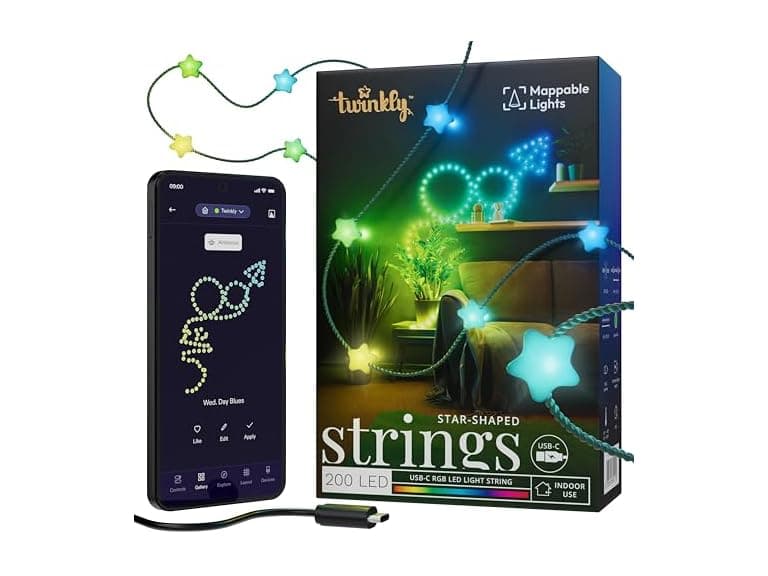 Twinkly Strings USB-C Star 200 LED - Image 1