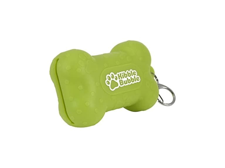 Kibble Bubble Dog Treat Pouch, Bone, Green - Image 1