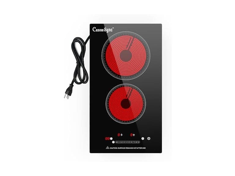 2 burner Electric Cooktop (Touch control) (Open Box) - Image 1