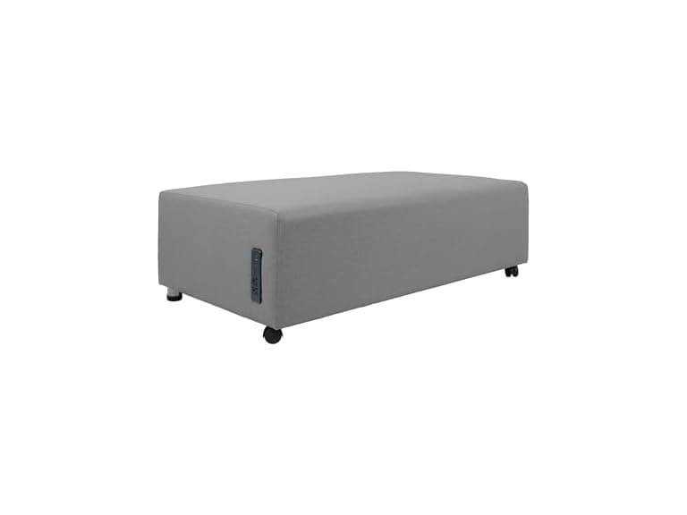 FDP Pro Rectangle Mobile Ottoman, Gray - Image 1
