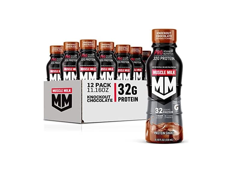 12Pk Muscle Milk Pro Series Protein Shake, Chocolate - Image 1