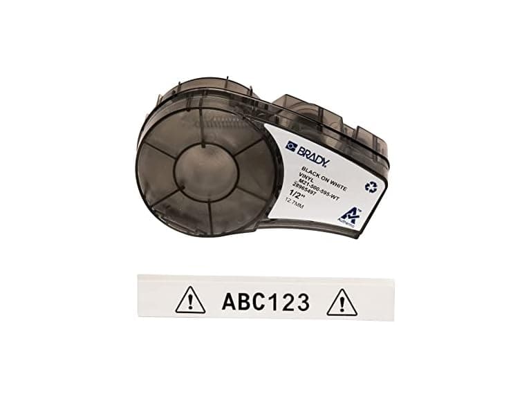 Brady Authentic (M21-500-595-WT) All-Weather Vinyl Label - Image 1