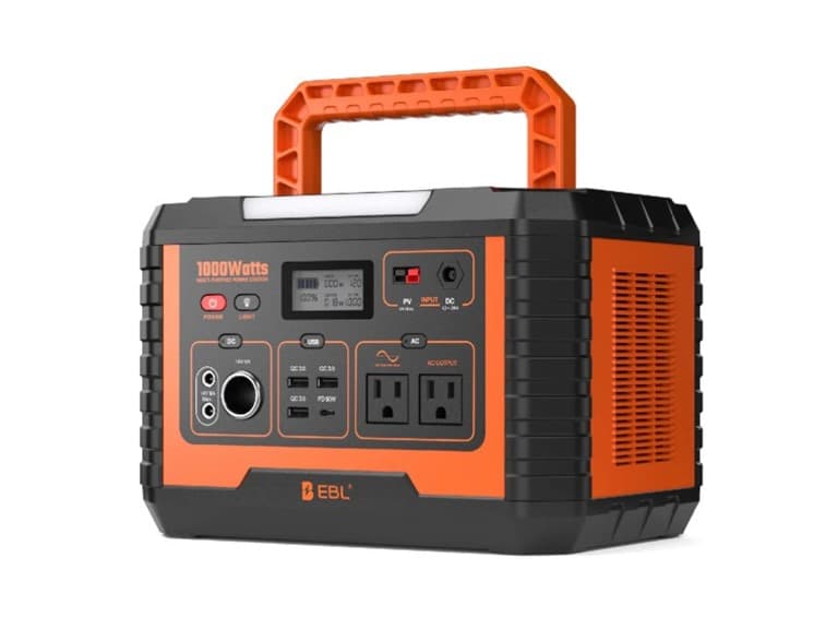 EBL MP1000 1000W Portable Power Station Orange - Image 1