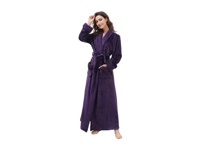 Artfasion Women (Large-X-Large) Long Flannel Robes - Image 1