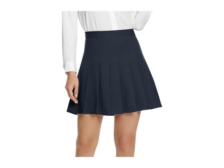 Exchic Women (S) High Waist Pleated Skater Skirts - Image 1