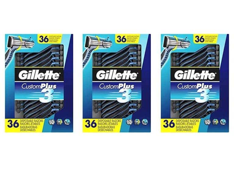 3PK Custom Plus3 Disposable Razors - Image 1