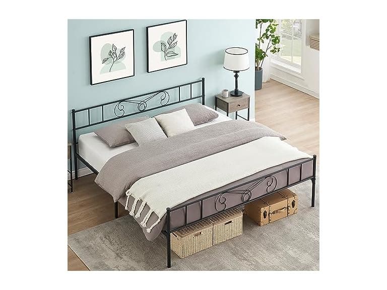 IDEALHOUSE King Metal Bed w/ Headboard - Image 1