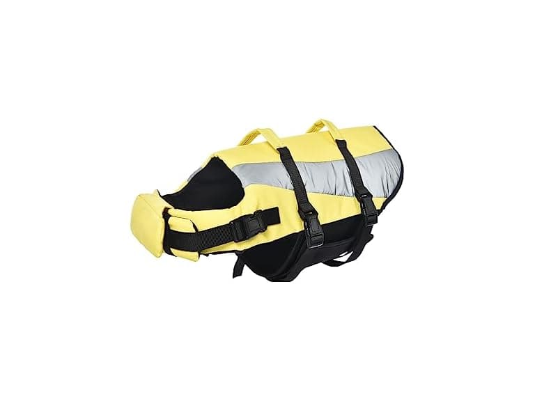 Amazon Basics Dog Adjustable Life Jacket w Reflective Stripes - Image 1