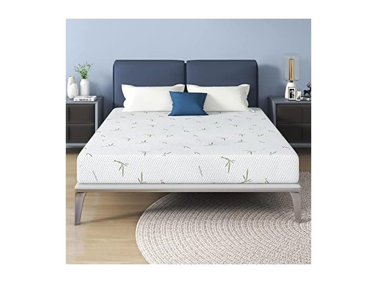 10" Queen Memory Foam Mattress, Bamboo - Image 1