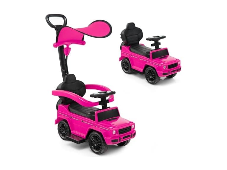 Nightcore Push Car, Ride on Car with Removable Canopy - Image 1