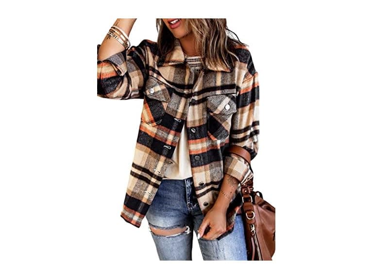 KevaMolly Women (S) Button Down Flannel Shirt - Image 1