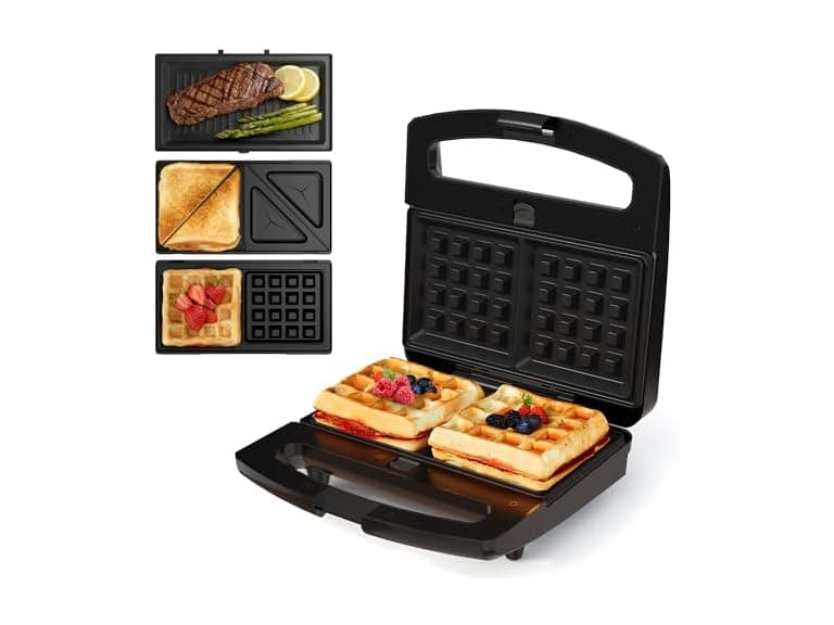 SUNVIVIPRO Sandwich Maker Panini Press Grill, 3 in 1 - Image 1