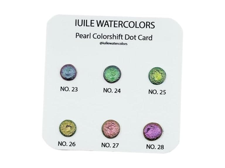 IUILE Handmade Watercolor Pearl Dot Card - Image 1