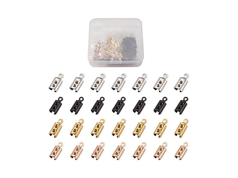 Pandahall 160Pcs 304 SS Folding Crimp Cord - Image 1