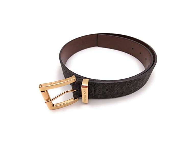 Michael Kors Women Wide Monogram Logo Buckle Belt - Image 1
