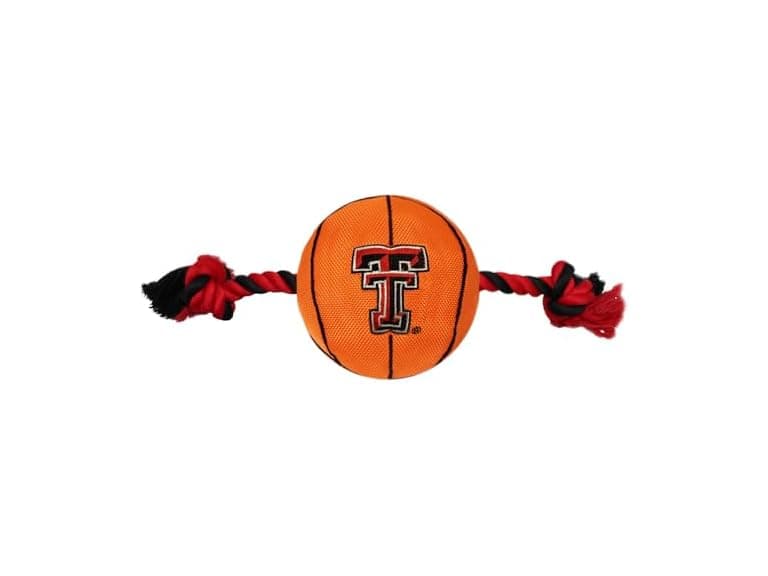 NCAA Texas TECH RED Raiders Basketball Rope Toy - Image 1