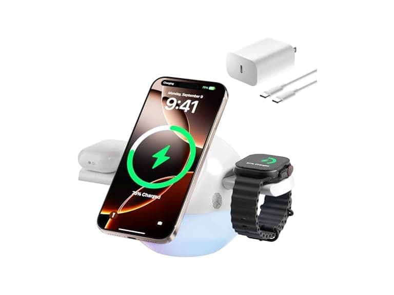 Mizccdem 3-in-1 Qi2.2 MagSafe Charger - Image 1