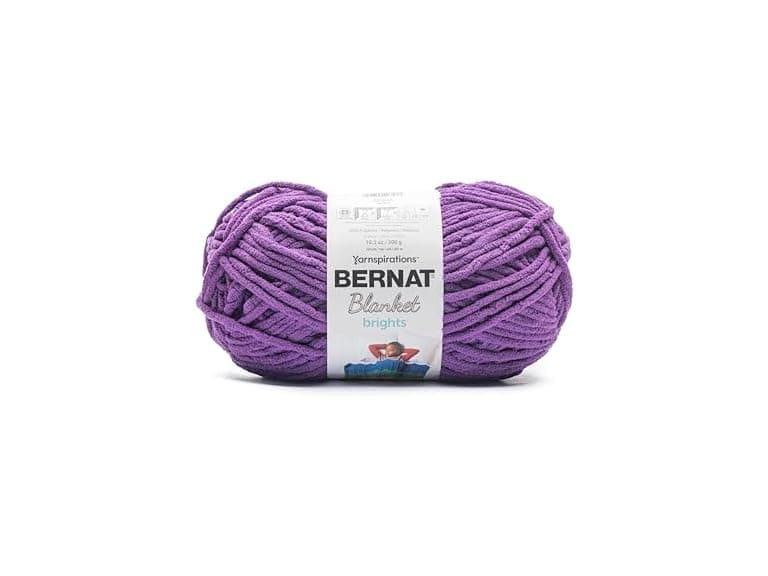 Bernat Blanket Bright Yarn, Pow Purple - Image 1