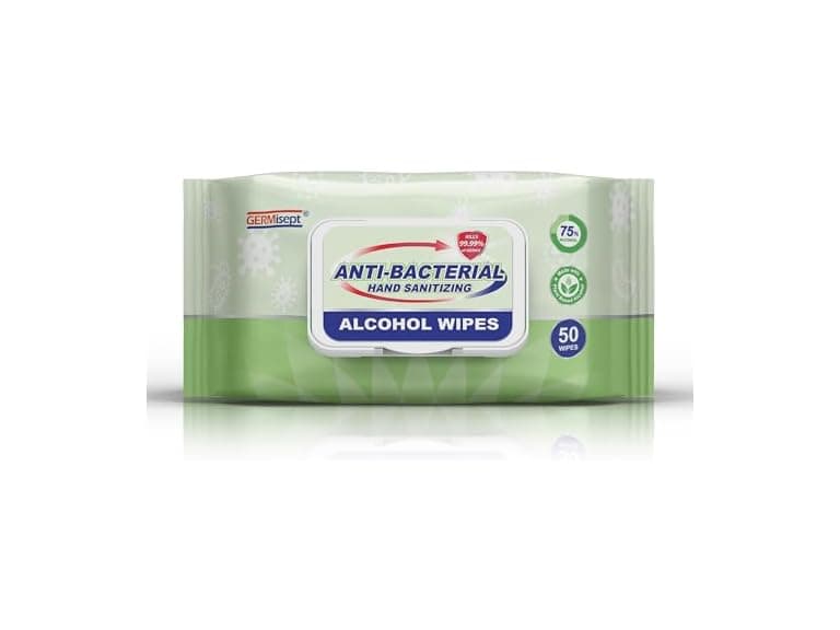 Alcohol Antiseptic Hand Sanitizer Wipes 50ct - Image 1