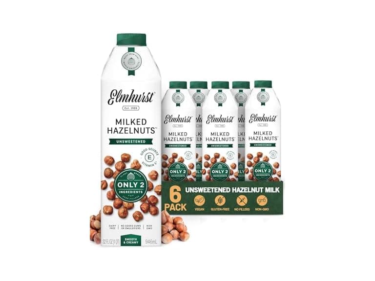 6PK Elmhurst 1925 Unsweetened Hazelnut Milk - Image 1