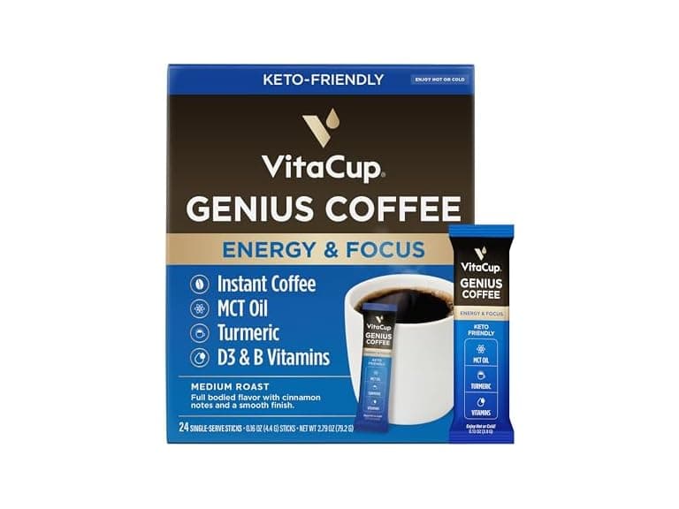 24ct VitaCup Genius Instant Coffee Packets - Image 1