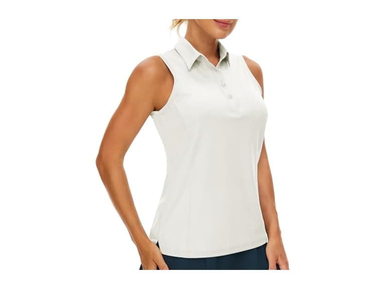 Casei Women (M) Sleeveless Golf Polo Shirt Dry Top - Image 1