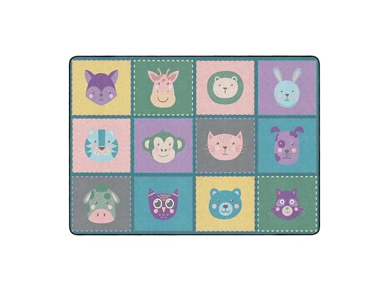 Flagship Carpets Animal Blocks Area Rug - Image 1
