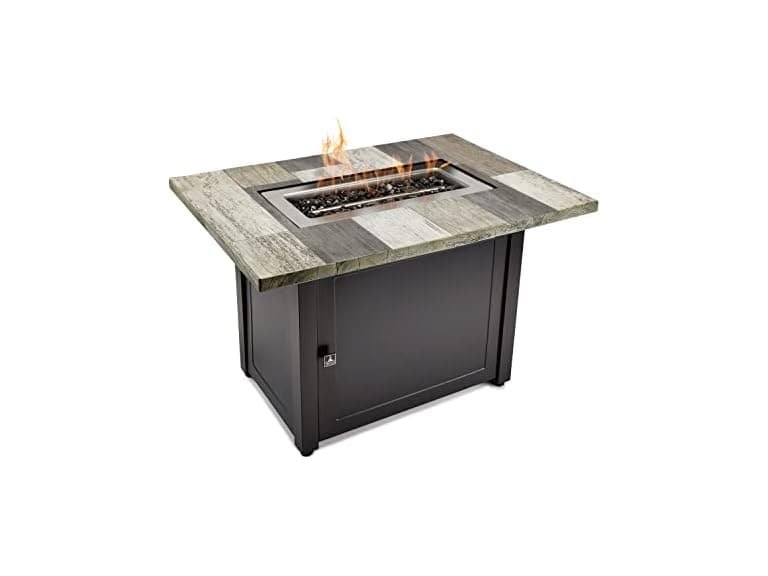 Ashton Gray 40x28” Rectangular Gas Fire - Image 1