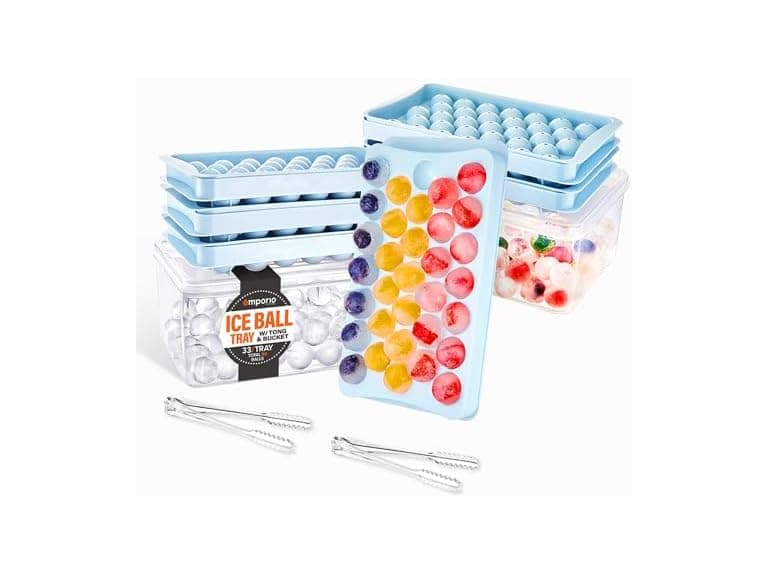 Emporio Kitchen Round Ice Cube Tray Set Pack of 2 - Image 1