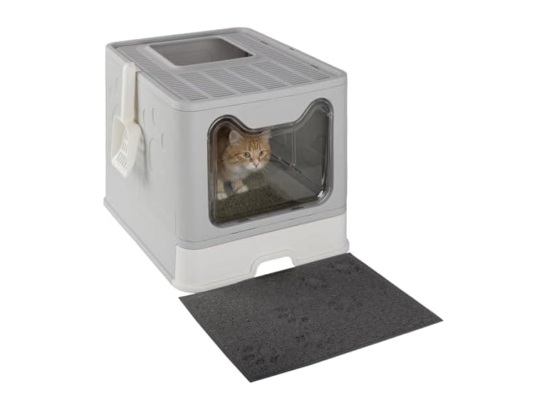Enclosed Cat Litter Box - Foldable Litterbox - Image 1