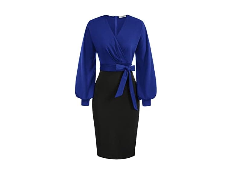 Grace Karin Women (L) Pencil Midi Long Daily Dress - Image 1