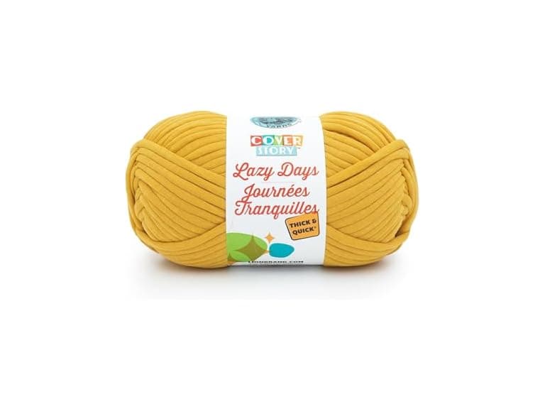 Lion Brand Yarn Cover Story Lazy Days Mustard, 1 Pack - Image 1