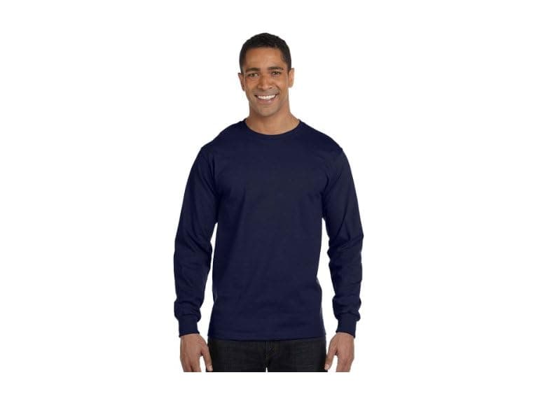 Hanes mens 5186 fashion t shirts, Navy, - Image 1