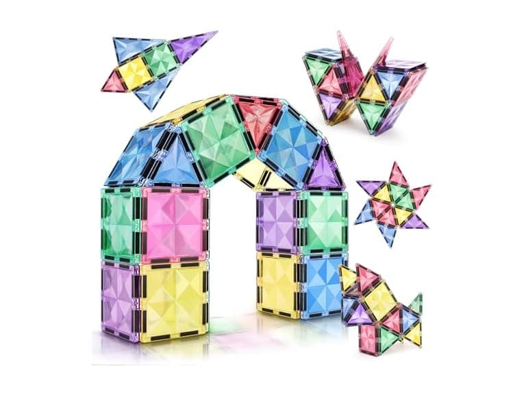 68 PCS Magnetic Building Tiles Set - Image 1