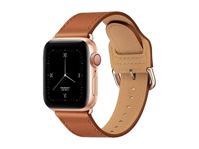 2 PK Leather Strap Band for Apple Watch - Image 1