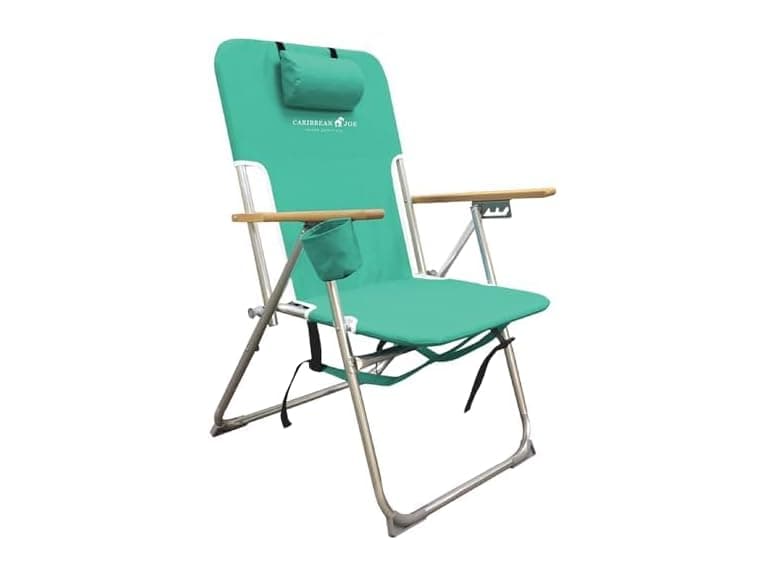 CARIBBEAN JOE Beach Chair, 4 Position (Teal) - Image 1