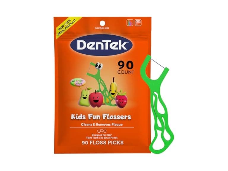DenTek Fun Flossers Kids Floss Picks 90 Count - Image 1