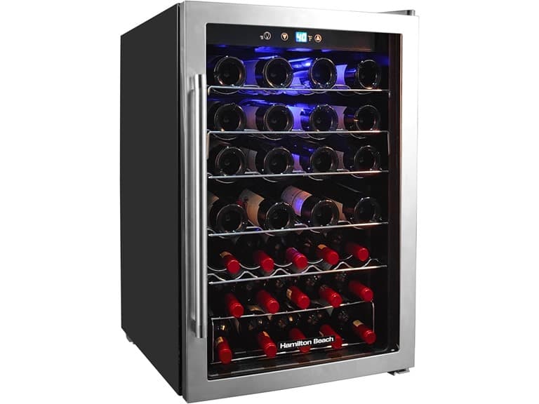Hamilton Beach 43-Bottle Wine Cooler Fridge - Image 1