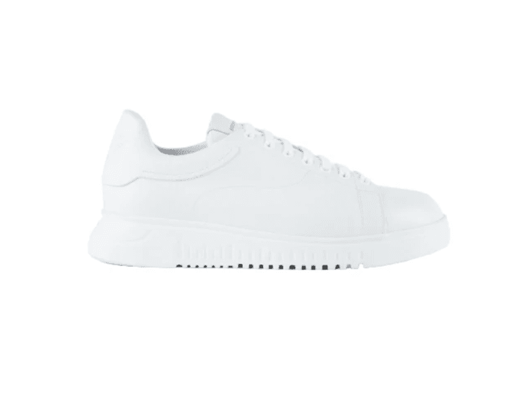 Emporio Armani White Leather Sneakers 11 - Image 1